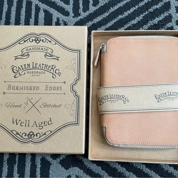 Lot of 2 Galen leather undyed zip covers - Picture 4 of 6